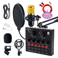 BM800 Desktop Audio Device Set with Adjustable Stand Support Portable USB Setup Computer Home Use
