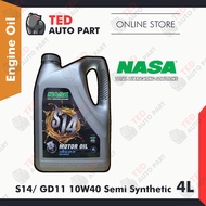 Nasa GD11 S14 10W40 Premium Semi Synthetic Engine Oil 4L | Minyak Enjin 10 40 | PROTON PERODUA TOYOT
