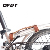 Handle Carry Bike Shoulder Strap Folding Bike Accessories Leather Seli New