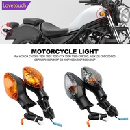 LOVETOUCH 1Pair Motorcycle Directional Blinker Lamp Turn Signal Indicator Light Lens For HONDA CN700