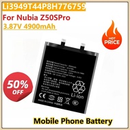Compatible  Mobile Phone  Battery Li3949T44P8H776759 3.87V 4900mAh For Nubia Z50SPro Model NX713J  3