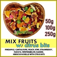 ◑ ❃ ℡ MIXED FRUIT TEA Detox Tea CAFFEINE FREE Hibiscus Dried Fruits