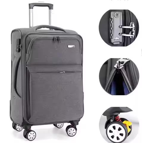 24 Inch Spinner Suitcase Soft side Expandable 28 Inch Rolling Luggage Bag Men 24 inch Wheeled Rollin