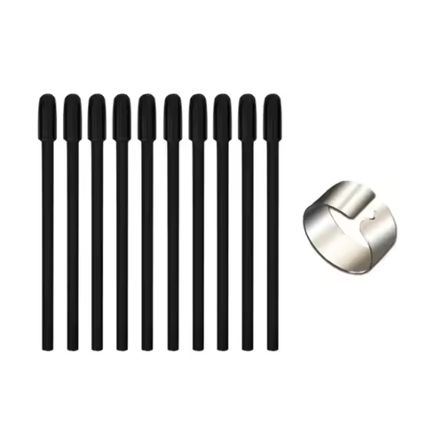 Replacement Drawing Tablet Tips with Clip Smooth Pen Refills Set POM Durable for Wacom Pro Pen 3 PTK