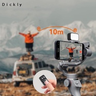 [Dickly] Gimbal Stabilizer for Smartphone Foldable Fill Light for Video Recording Handheld Gimbal fo