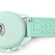 ✌ สายนาฬิกาสำหรับ Omega Co Branded Swatch Planet Series 20 มม. Mercury Moon Quick-release Silica Gel