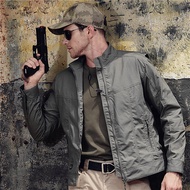 yzgf | Tactical Casual Jacket Outdoor Waterproof Abrasion-Resistant Multi-Pocket Workwear Hiking Mou