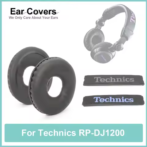 RP DJ1200 Earpads For Technics Headphone RP-DJ1200 Headpad Ear pads Replacement Headset Ear Pad PU L