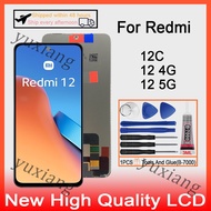 Original Redmi 12 4G 5G 12C LCD Display Touch Screen Replacement
