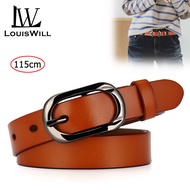 LouisWill Women Belts Waist Belt Ladies Casual Waistband Alloy Pin Buckle Belts PU Leather Belts Wom