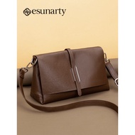 Genuine Genuine Leather Messenger Bag Women's 2026 New Style Cowhide Female Bag Women's Shoulder Lea