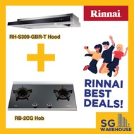 [RB-2CG Cooker Hob &amp; RH-S309-GBR-T Hood] RINNAI BEST DEAL