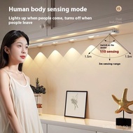 Motion Sensor Night Light | Cabinet/Entryway Hill-Shaped Accent Lamp | Rechargeable Strip Light for 