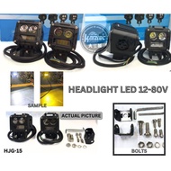 ( HJG-15 ) HEADLIGHT LED 12-80V