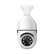 xiaomi กล้องหลอดไฟ 360 องศา WiFi กล้องเฝ้าระวังระยะไกลบ้านสมาร์ทความละเอียดสูง Night Vision สีโคมไฟหัว กล้องวงจรปิด APP:V380 Pro