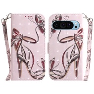 Stock available 3D Colored Flip Leather Phone Case For Google Pixel 10a/Google Pixel 9 Pro/Google Pi