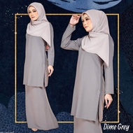 (XS - 5XL) Naura BAJU kurung moden plain plus size kurung tunang bridesmaid kurung kenduri sedondon