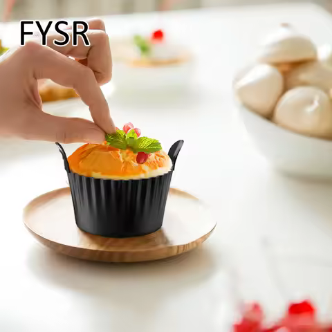 Dishwasher Safe Air Fryer Silicone Egg Cups Silicone Egg Cooker Mold Reusable Egg & Cake Baking Cups