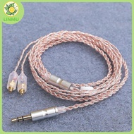 [LINMU] HiFi Earphone Upgrade Cable MMCX 3.5mm 1.2m Silver Plated Core Cable For Sennheiser IE200/IE