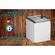 (JAYA FREEZER) LIEBHERR  Chest Freezer Curve Glass Sliding Door - EFI 1403 🔥 READY STOCK IN MALAYSIA