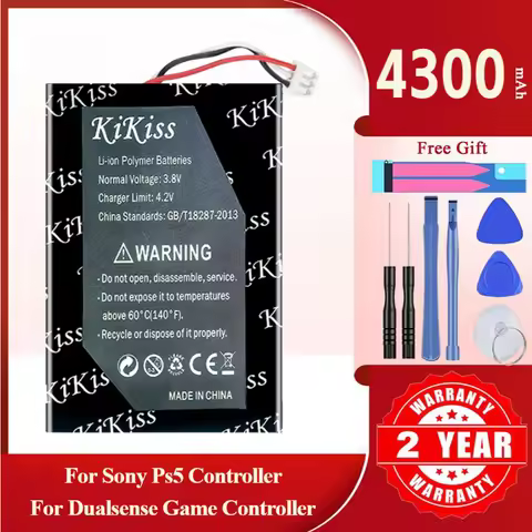4300mAh LIP1708 For Sony PS5 PS 5 Playstation 5 Controller Battery For DualSense Game Controller CFI