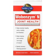 美國Garden of Life, Wobenzym N 關節健康 200片腸溶片