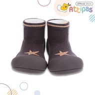Attipas Functional Baby Shoes Prewalker Shoes - Star Charcoal