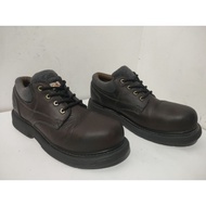 Dakota Polished Brown Leather Casual Safety Shoes, Size 44