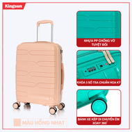 Vali KINGSUN PP01 Size 20/24/28 Nhựa PP chống vỡ khóa hải quan TSA Bảo Hành 5 năm