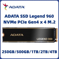 ADATA SSD Legend 960, NVMe PCIe Gen4 x 4 M.2 2280, Speed up to 7,400MB/s, Internal Solid State Drive