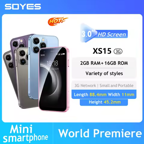 SOYES XS15 Mini Smartphone 3.0 Inch Display Android 8.1 2GB RAM 16GB ROM Dual SIM Standby Play Store