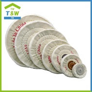 【T&W】 3/4/5/6/7/8" Wheels Buffing Polishing Wheel Cotton Lint Cloth Buffing Wheel Gold Silver Jewelr