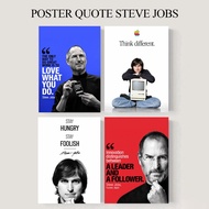 STEVE JOBS QUOTE 4 Poster wooden frame Wall Decor APPLE STEVE JOBS Wall DECORATION iphone