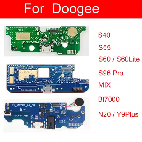 For Doogee S60 Lite S40 S55 S96 Pro MIX BL7000 N20 Y9Plus USB Charging Port Board Microphone USB Cha