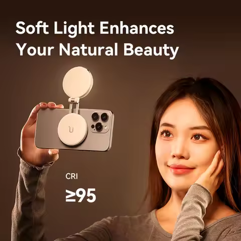 Ulanzi LM19 MagSafe Light Bi-Color Flip Fill Light Suitable for Magnetic Mobile Phones CRI 95+ for V