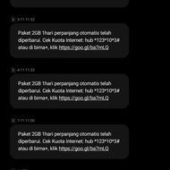kartu perdana tri sakti 1500 2GB/hari perpanjang otomatis