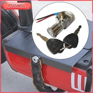 [pugwsl] Universal Lithium Battery Box Lock with Dual Keys for E Bike Kit Conversion with Battery Se
