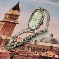 1970年代女款瑞士ENICAR手鐲式古董老機械錶昭和手鏈手捲式腕時計