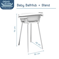 Aqua Scale Stand For Infant Bath Tub White