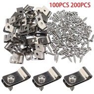 Wire Fence Clips Fence Wire Clamps Aluminum for 12-16 Gauge Welded Wire to Wood Metal or Vinyl Fence