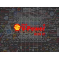 Cutting Sticker VPower Ron 95 Size 8 Cm for Motorcycles