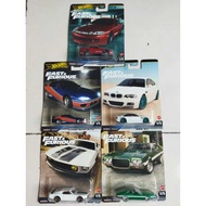 Hot Wheels Premium Fast & Furious 2024 Nissan Silvia S15 Toyota Soarer Ford Mustang Boss BMW M3