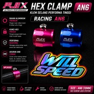 HEX CLAMP RACING FLEX HOSE CLAMP AN 6 AN6 RACING HOSE CLAMP