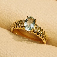 18K金海藍寶石鏡面戒指 18K Gold The Aquamarine Mirror Ring