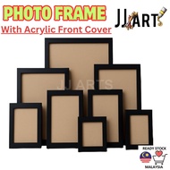 Photo Frame - Wall Picture Frame - Wooden Picture Frame - Black Photo Frame - Acrylic cover Frame