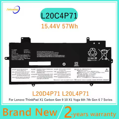 L20C4P71 L20M4P71 battery For Lenovo ThinkPad X1 Carbon Gen 9 10 X1 Carbon 2021 2022 Yoga Gen 6 7 X1