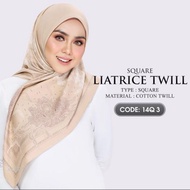 ARIANI LIATRICE TWILL  &amp;  TWIST BUCKLE 💮 SQUARE SERIES BY ARIANI HIJAB 💮