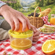 FRANCESCO Manual Juicer, Plastic Efficient Hand Press Juicer, Vegetable Juicer Portable Household Fr