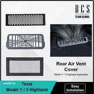 [READY STOCK] BCS Under Seat Air Vent Cover For Tesla Model 3 Y Highland 2024 Center Console Backsea