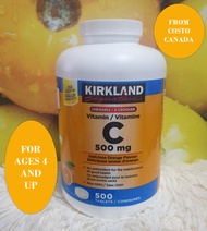 KIRKLAND CANADA VITAMIN C 500mg Chewable GOOD FOR KIDS 4 UPTO ADULTS -500tablets EXPIRY: MAY 2023